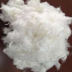White Siliconized Polyester Fiber