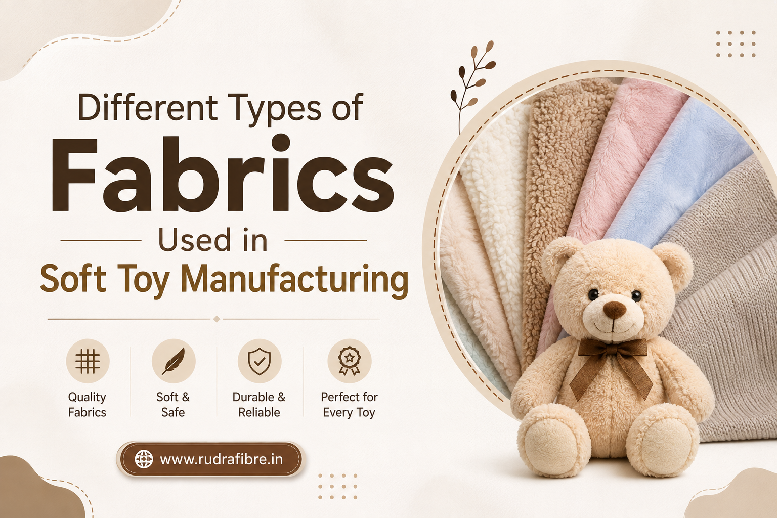 Different Types of Fabrics Used in Soft Toy Manufacturing
